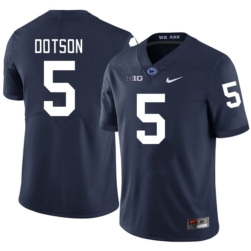 Penn State Nittany Lions #5 Jahan Dotson College Football Jerseys Stitched Sale-Navy